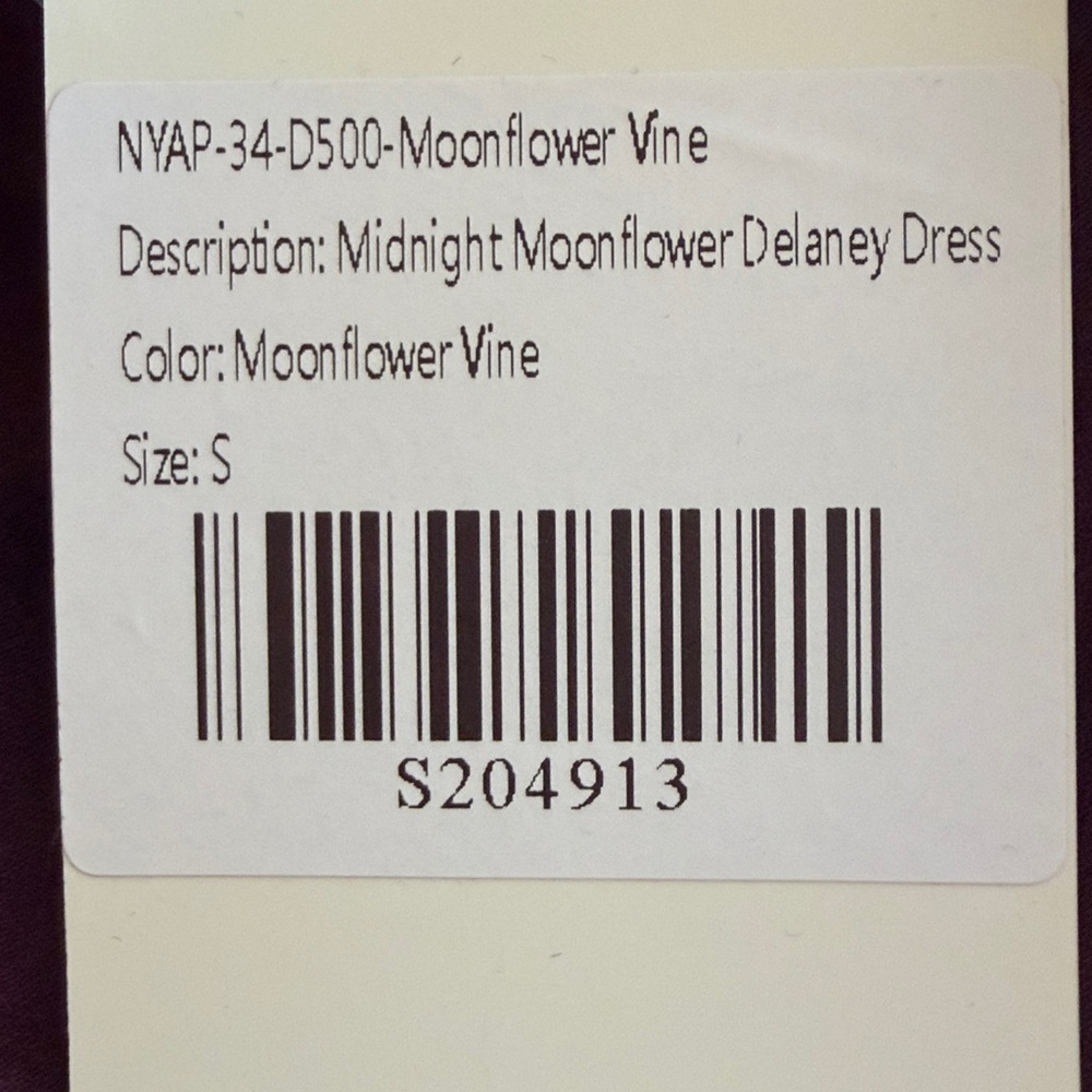 Tuckernuck Midnight Moonflower Delaney Dress Floral Purple Collared Midi Small - Picture 15 of 15